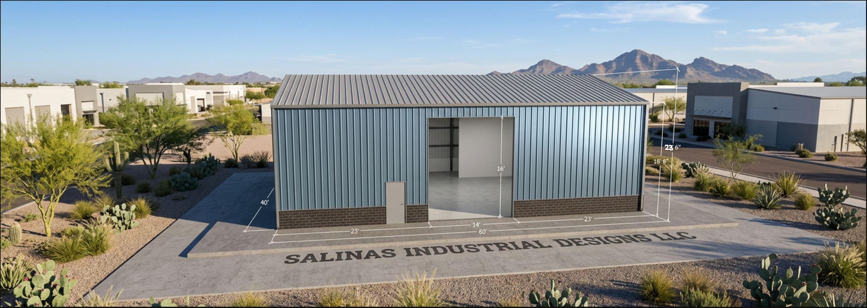 Metal Building Design Concept Render Metal Building Design Concept Render