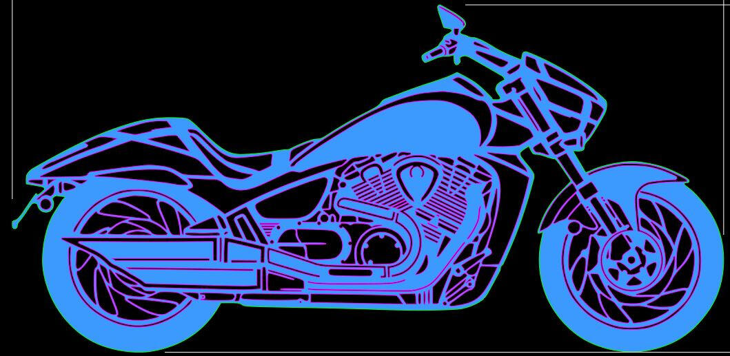 Motor Bike 2D Drafting Design Parts for CNC Cutting Machines Motor Bike 2D Drafting Design Parts for CNC Cutting Machines