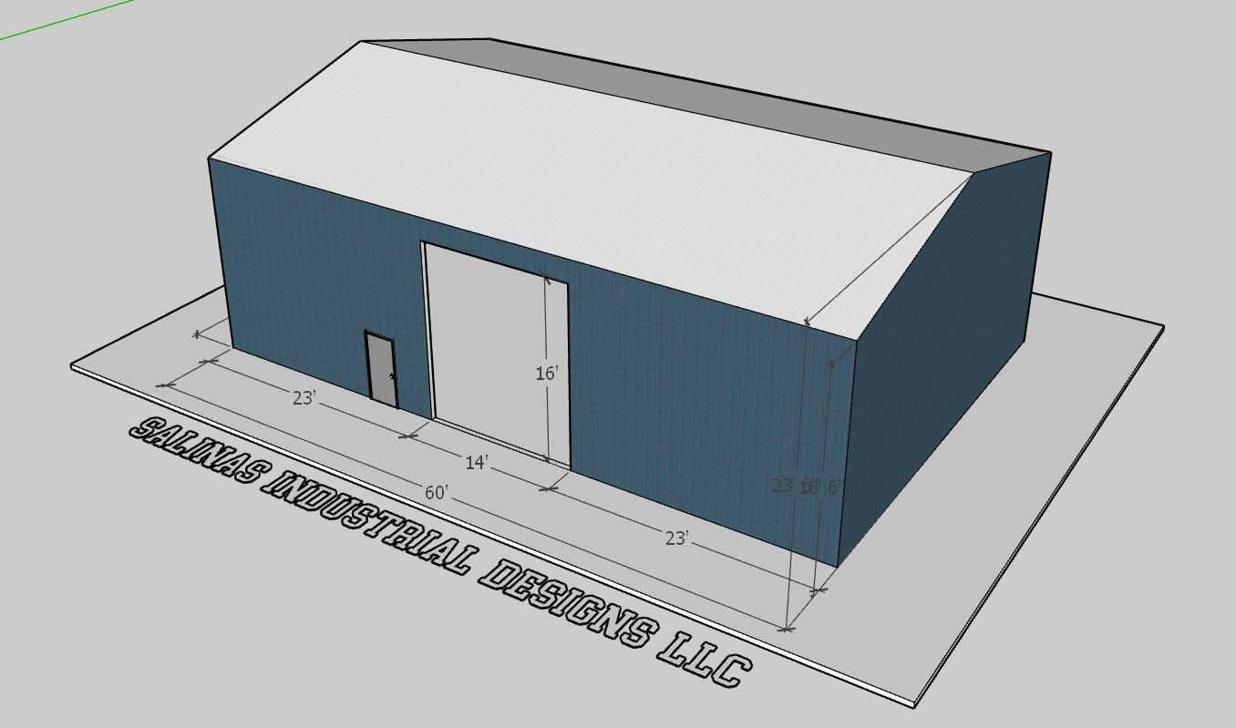Metal Building Design Concept Overhead Angle Metal Building Design Concept Overhead Angle